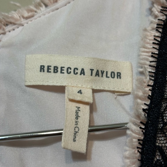 REBECCA TAYLOR Tweed Contrast Lace Sleeveless Dress, As Worn On TV - Picture 8 of 12